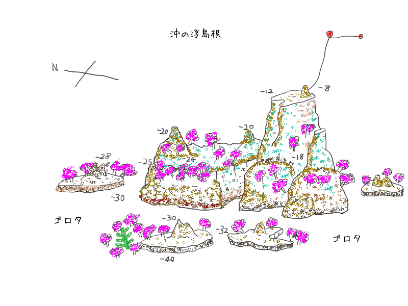 沖の浮島根マップ
