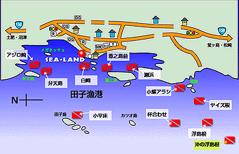 沖の浮島根マップ